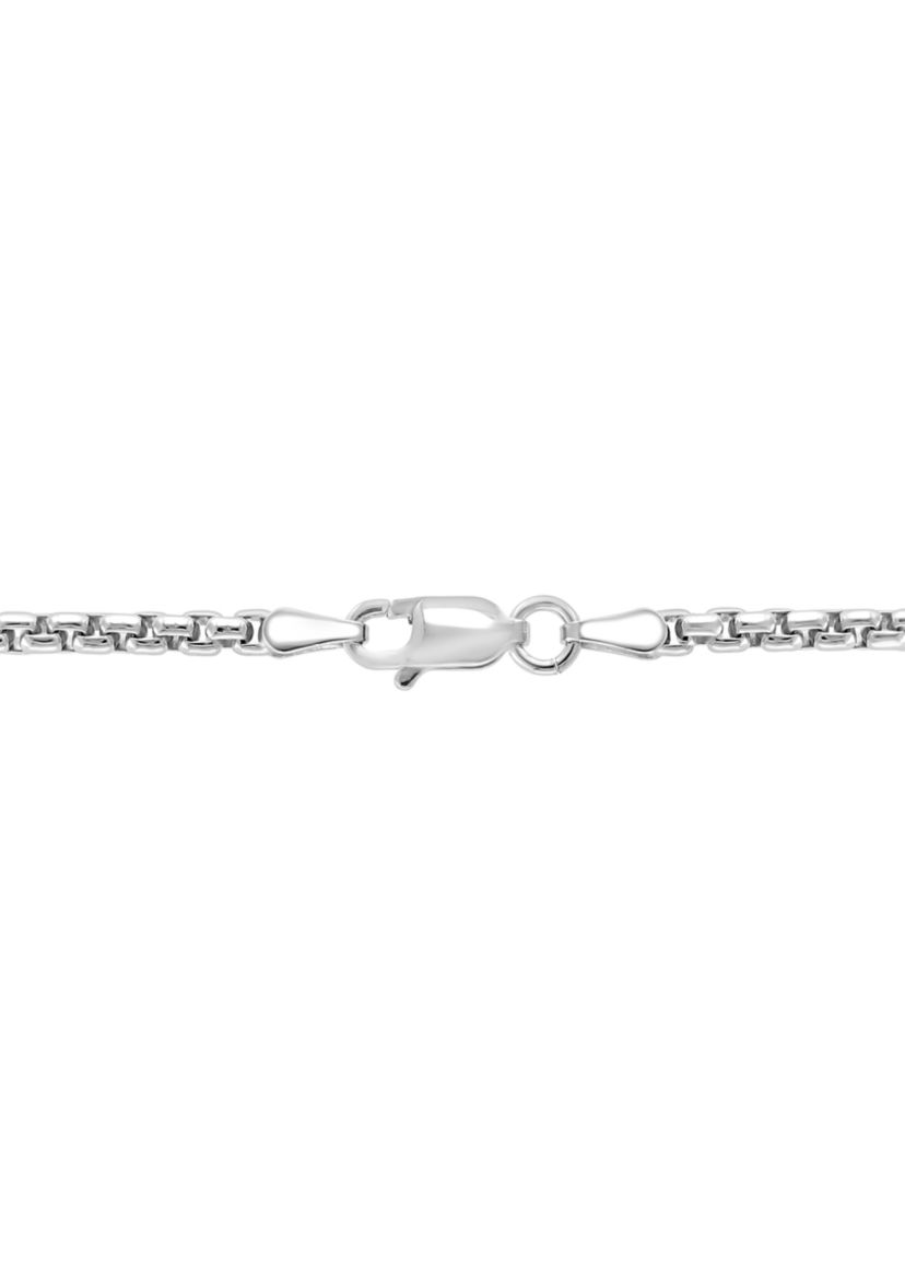 Mens 7/8 ct. t.w.  Black Spinel Cross Pendant Necklace in Sterling Silver 