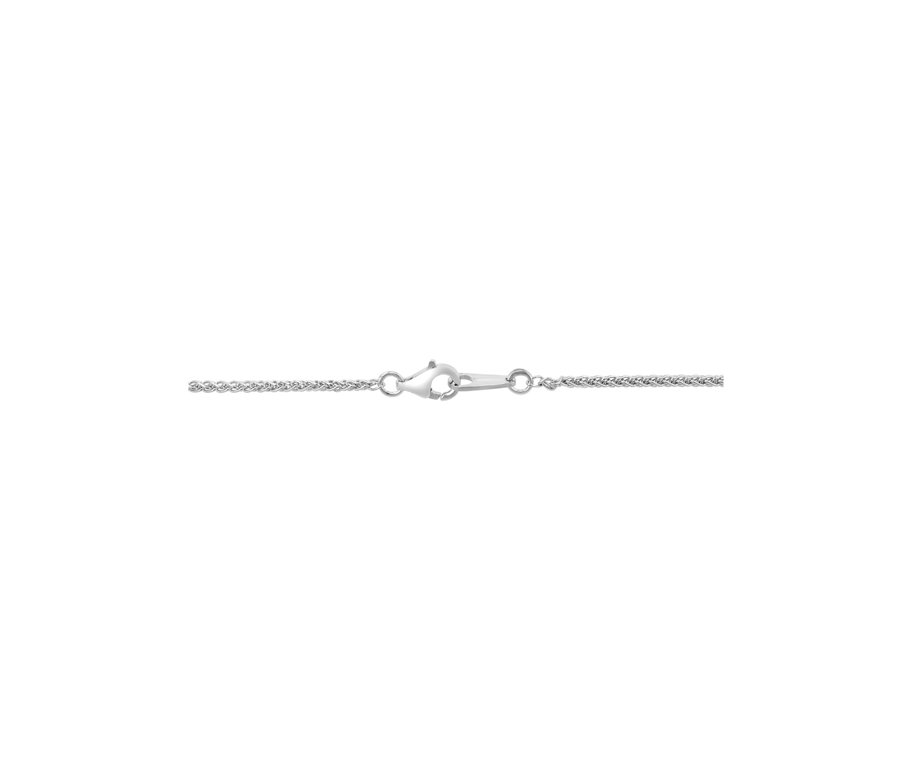 White Topaz and Freshwater Pearl Flower Pendant Necklace in Sterling Silver