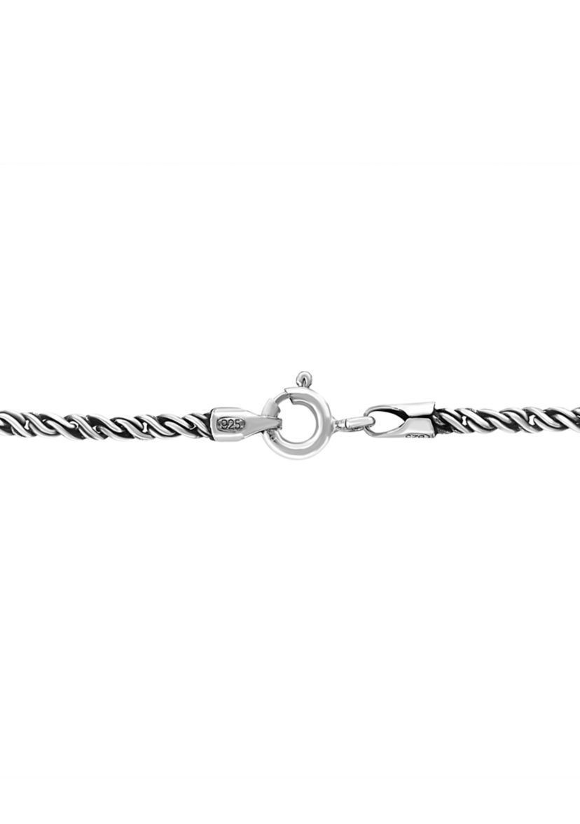 1/10 ct. t.w. Diamond and 3.7 ct. t.w. Onyx Pendant Necklace in Sterling Silver 