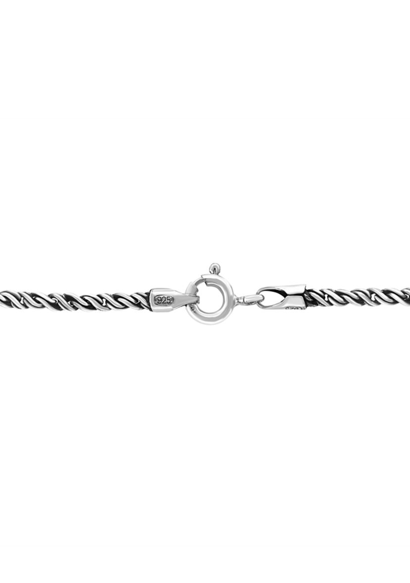 Blue Topaz Pendant Necklace in Sterling Silver