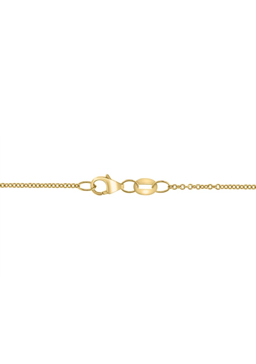 1/10 ct. t.w. Diamond, 5.61 ct. t.w. Blue Topaz Pendant Necklace in 14K Yellow Gold