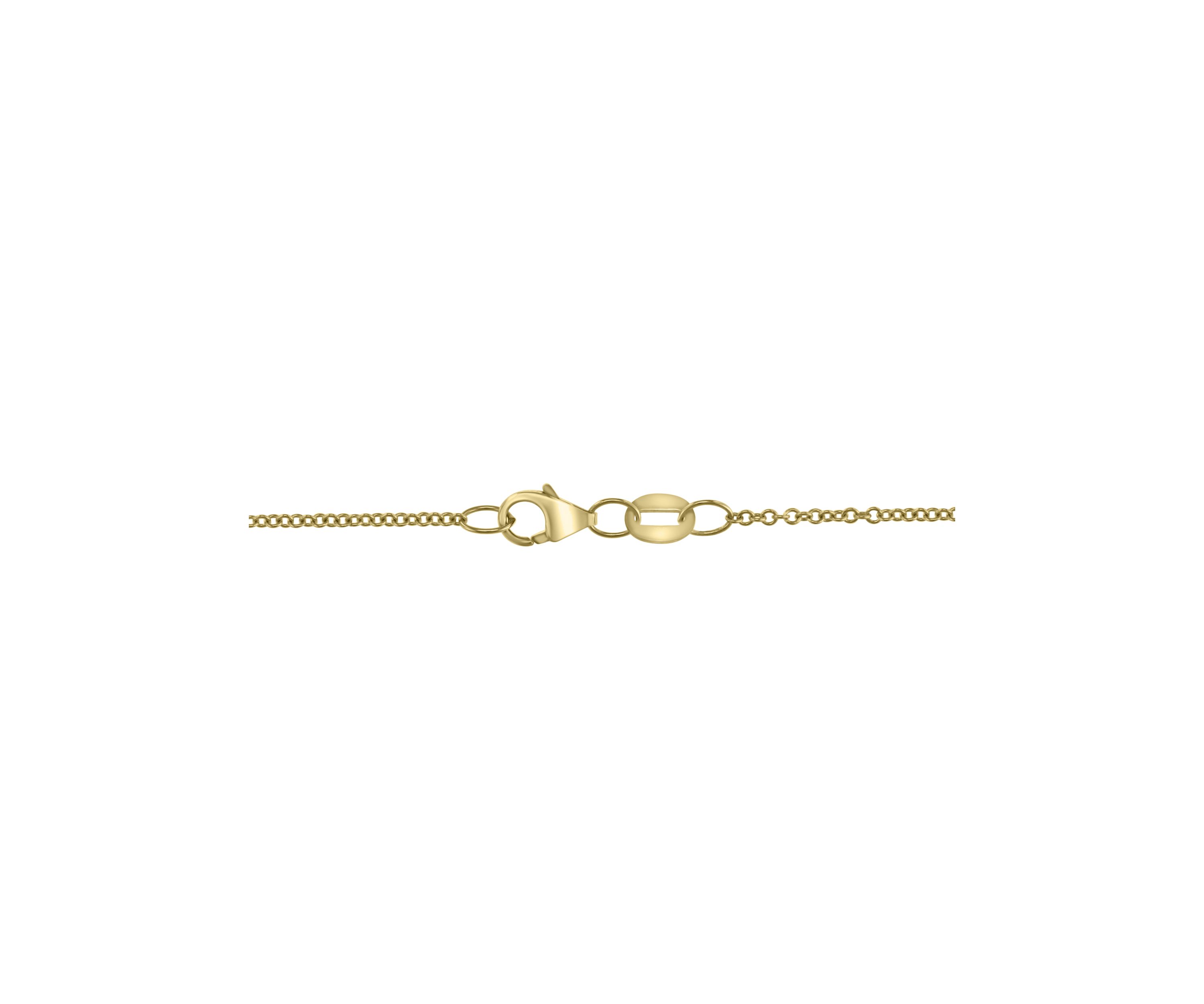 1/10 ct. t.w. Diamond, 2 ct. t.w. Onyx Pendant Necklace in 14K Yellow Gold