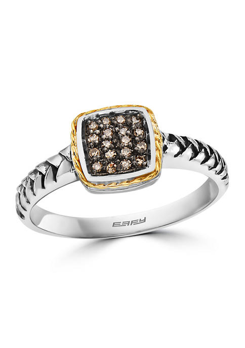 Effy® 1/10 ct. t.w. Diamond Ring in Sterling