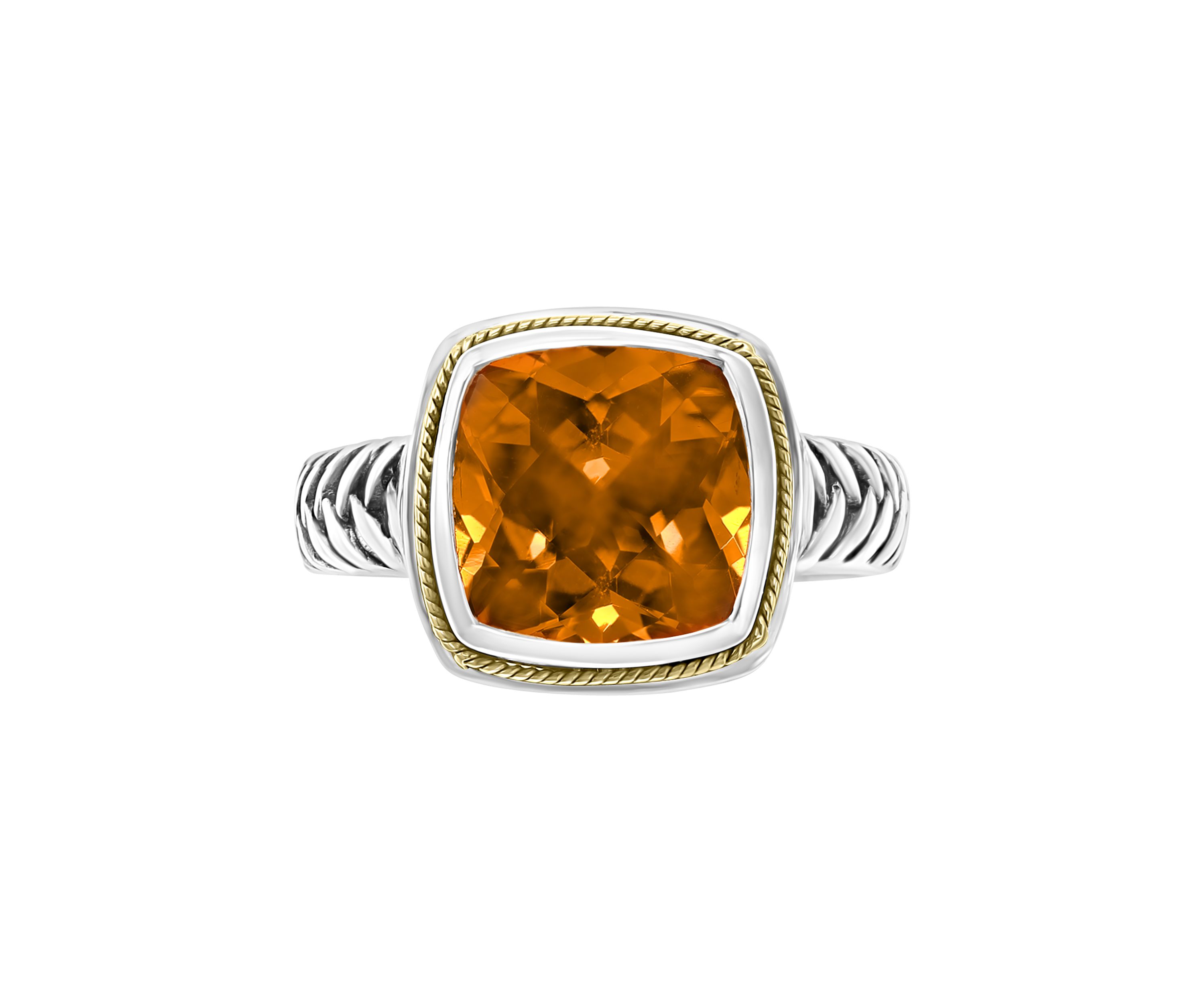 4 ct. t.w. Citrine Ring in Sterling Silver 