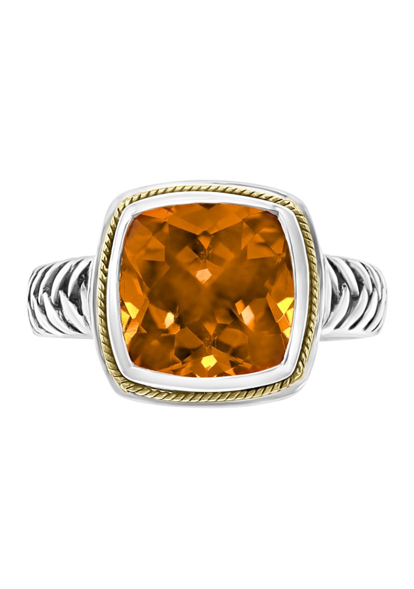 4 ct. t.w. Citrine Ring in Sterling Silver 