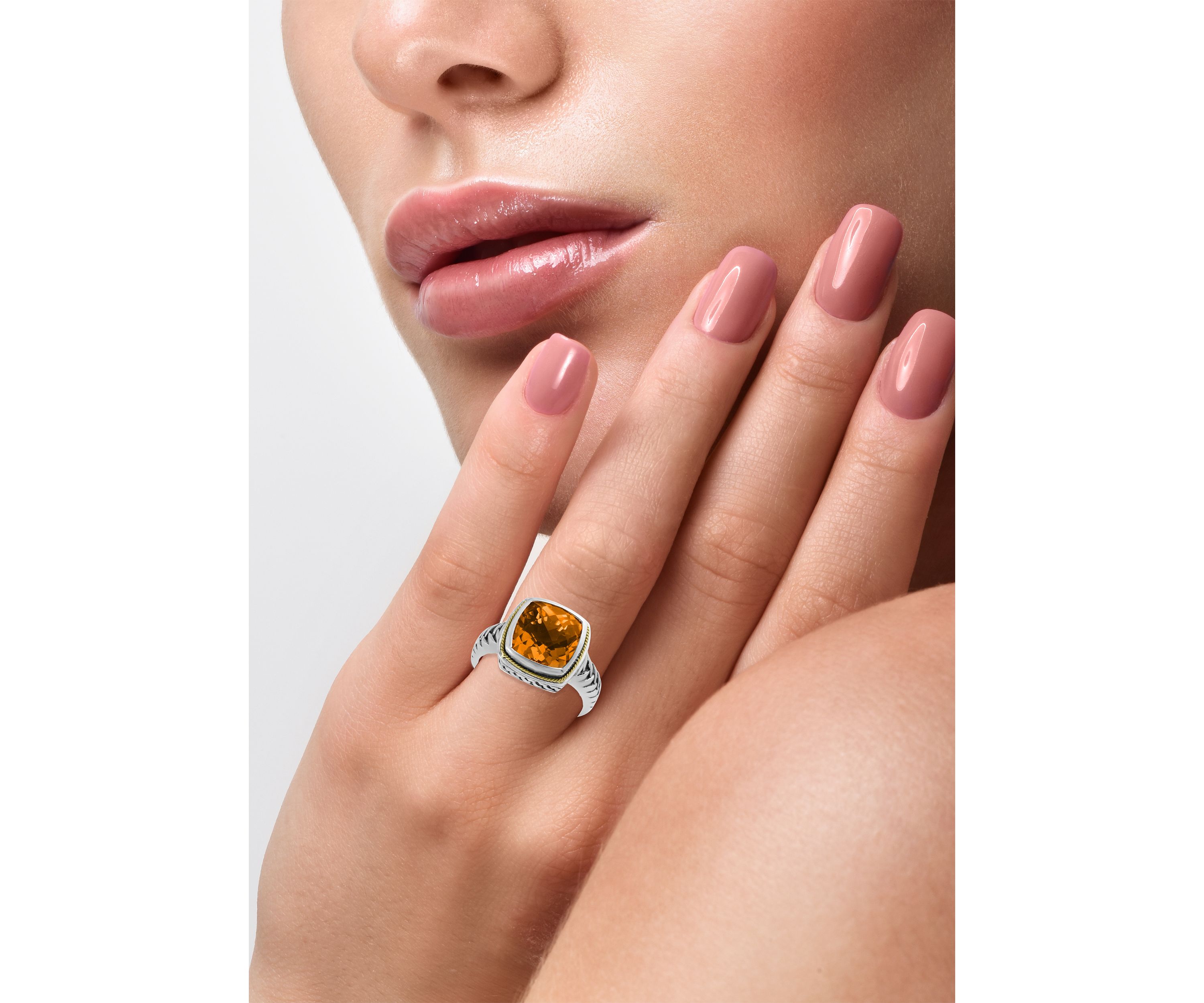 4 ct. t.w. Citrine Ring in Sterling Silver 