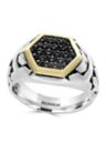 8/10 ct. t.w. Black Sapphire Ring in Sterling Silver