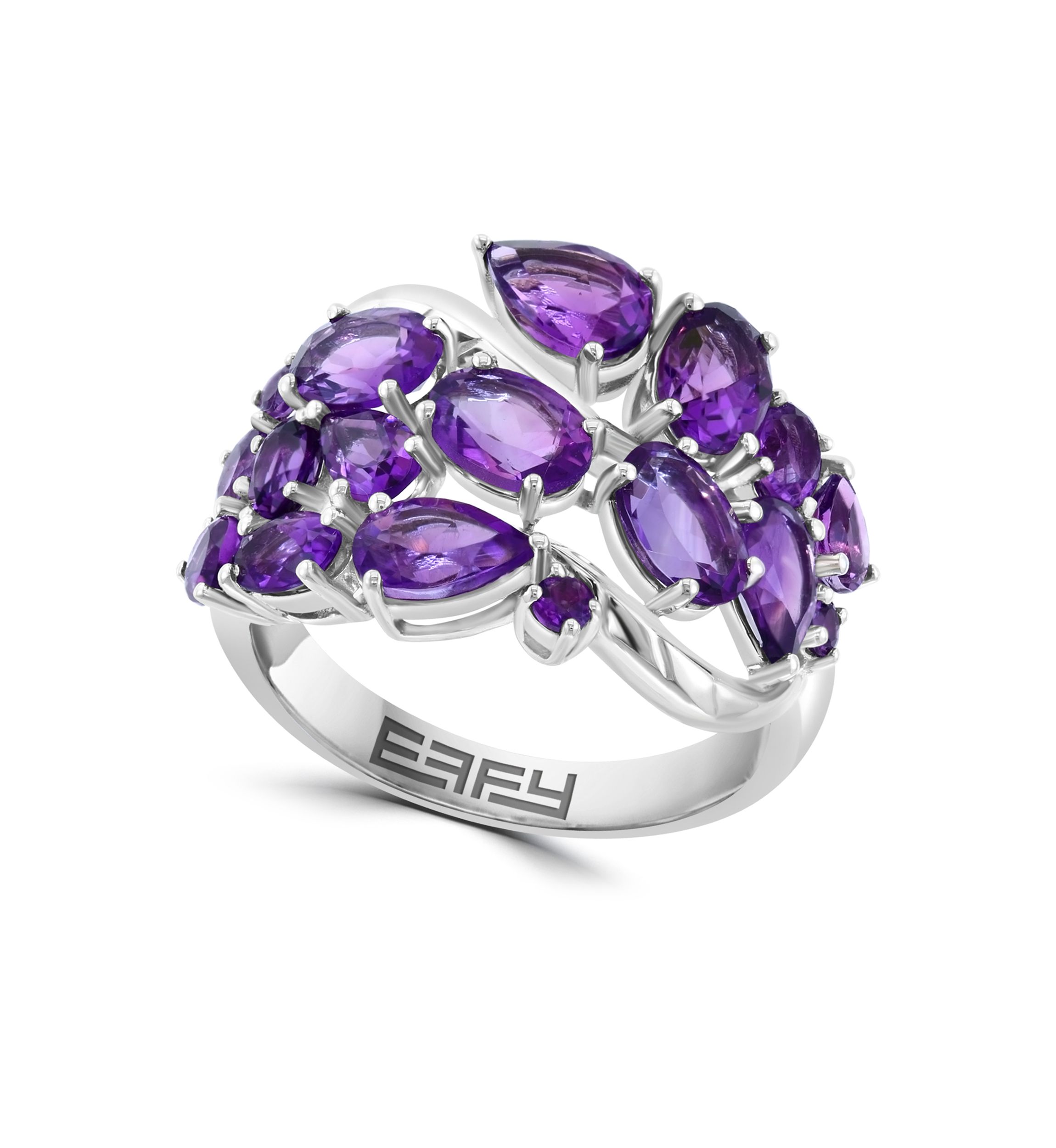 4.62 ct. t.w. Amethyst Ring in Sterling Silver