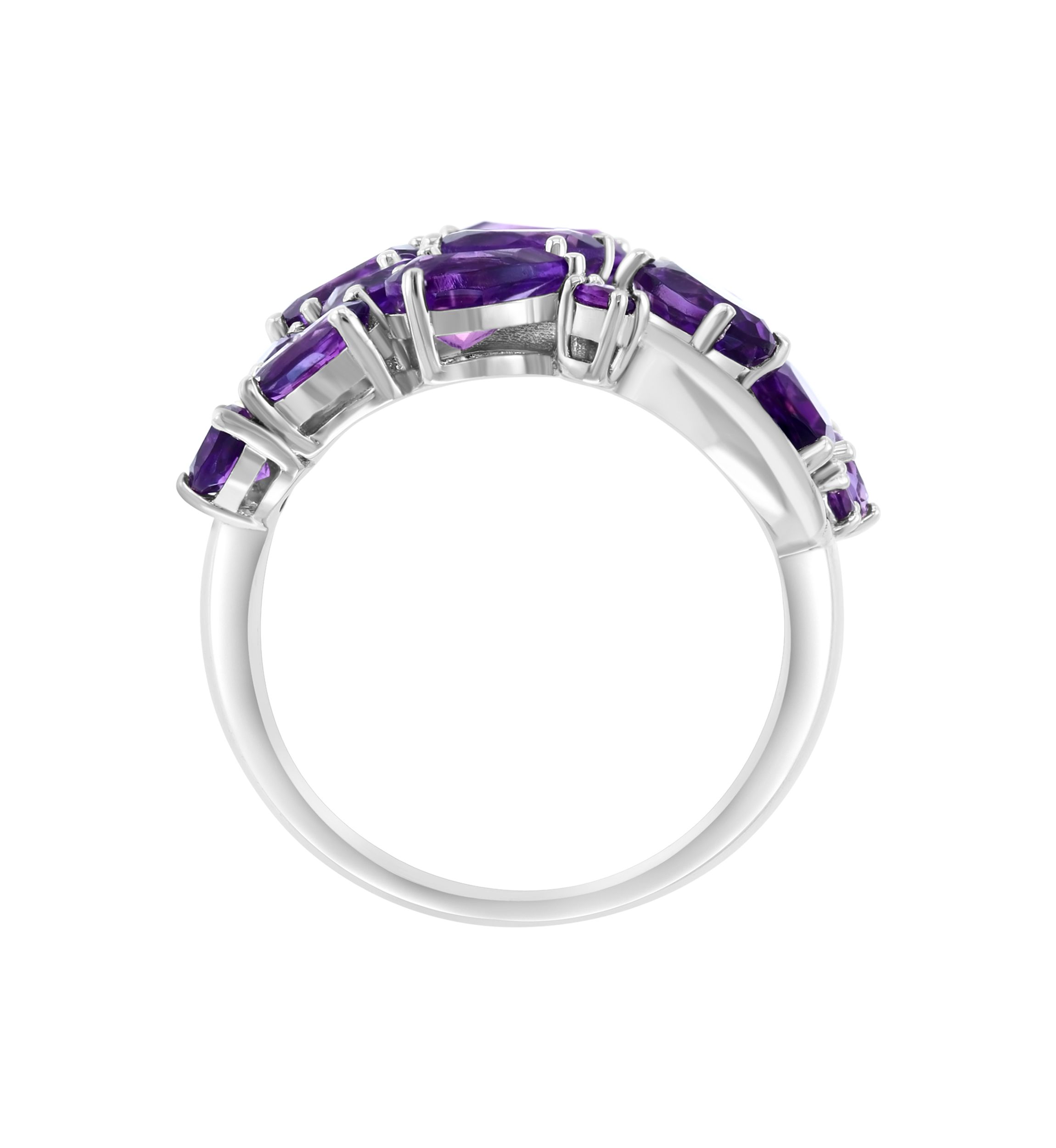 4.62 ct. t.w. Amethyst Ring in Sterling Silver