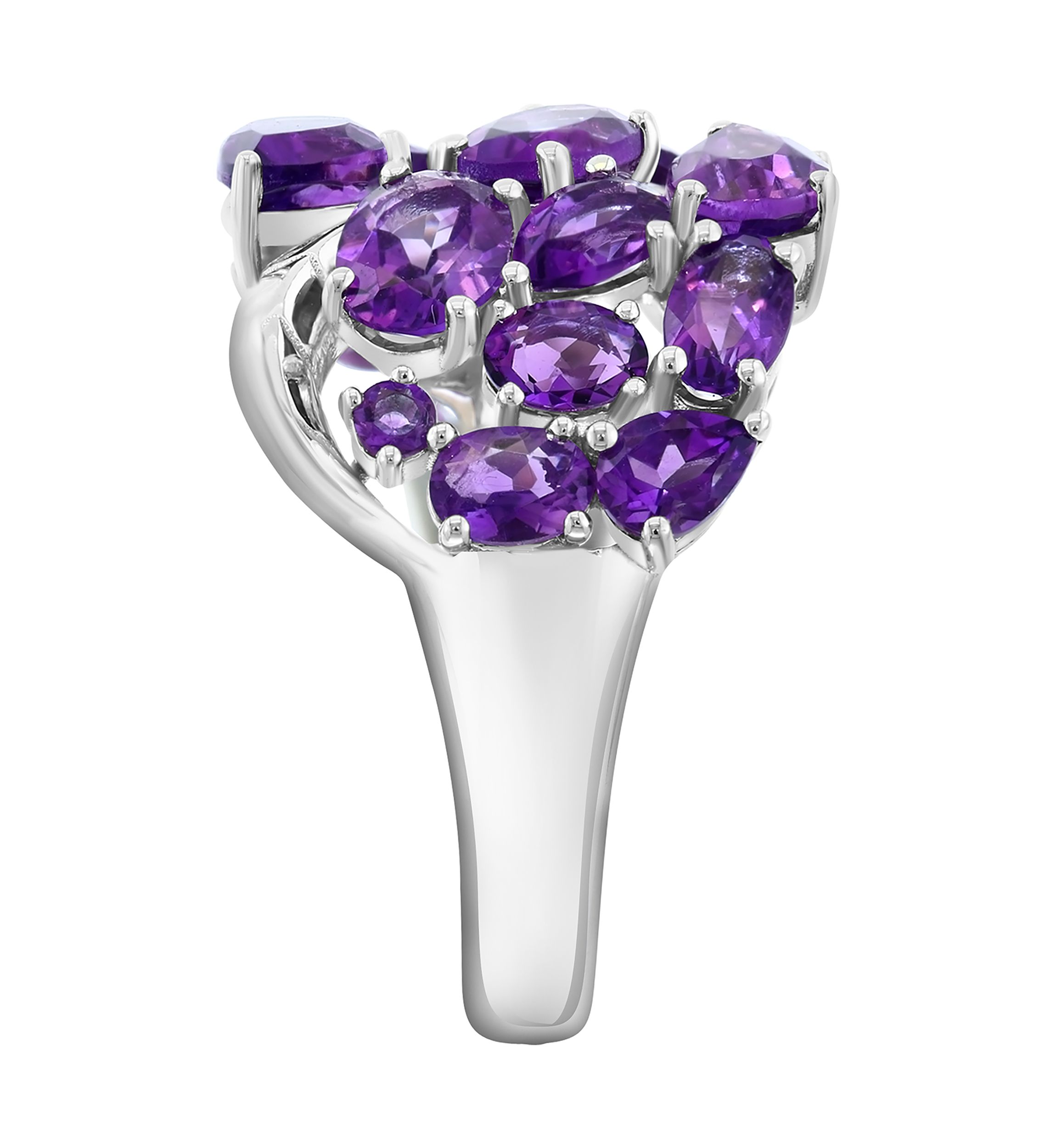 4.62 ct. t.w. Amethyst Ring in Sterling Silver
