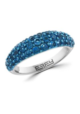 Effy London Blue Topaz Band Ring in Sterling Silver, 7