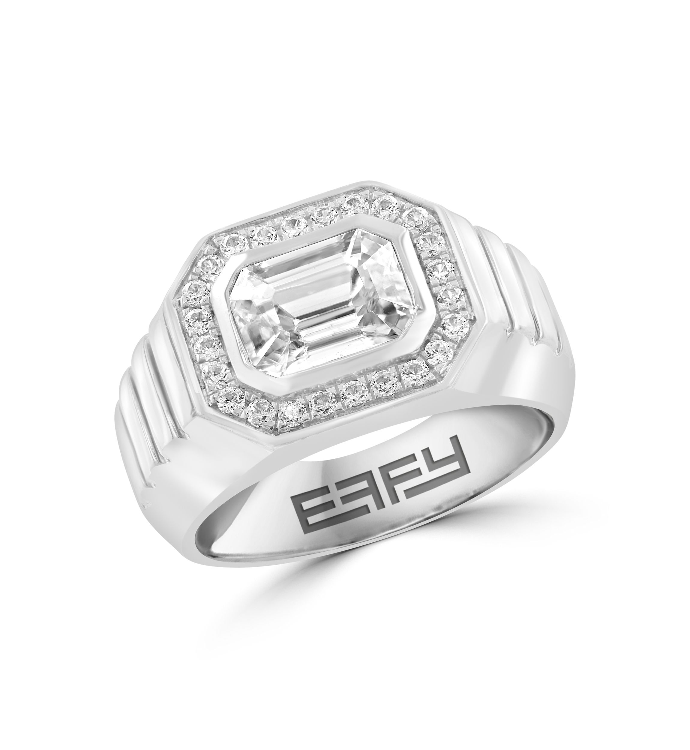 Sterling Silver Zircon Ring 