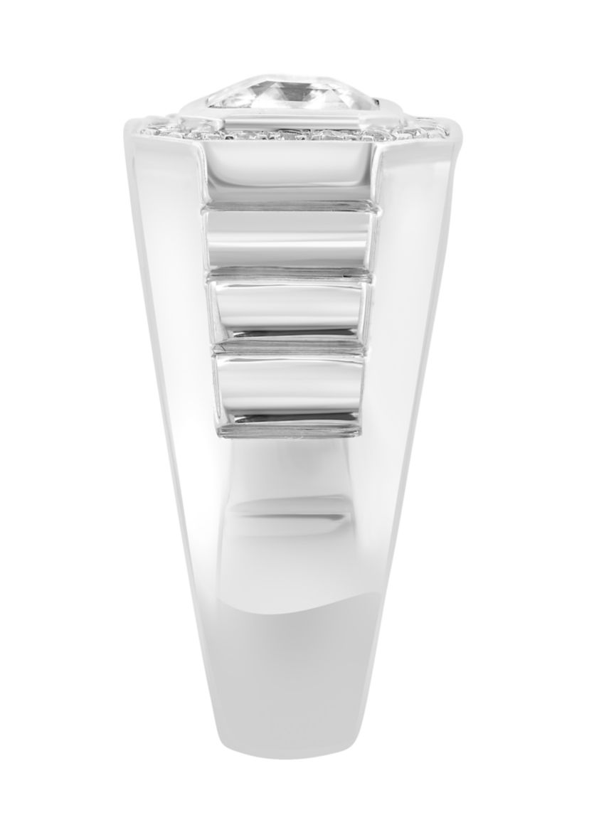 Sterling Silver Zircon Ring 