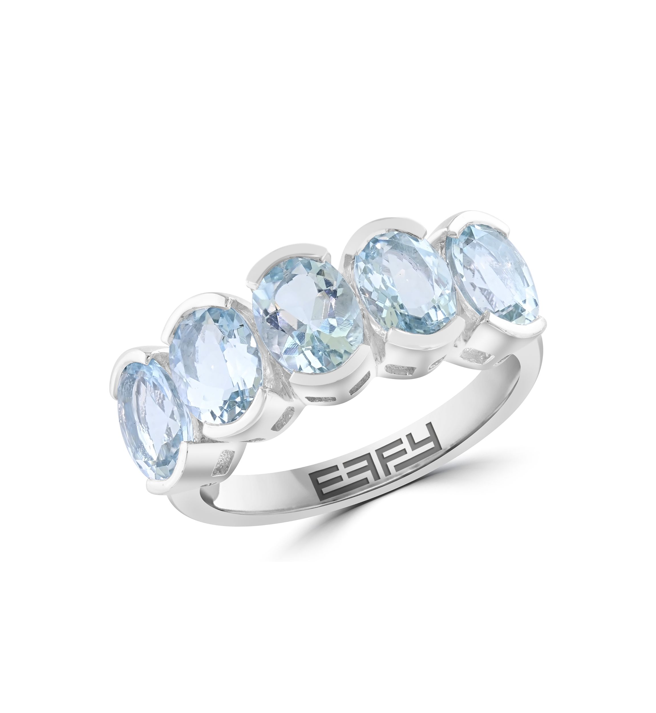3.32 ct. t.w. Aquamarine Ring in Sterling Silver