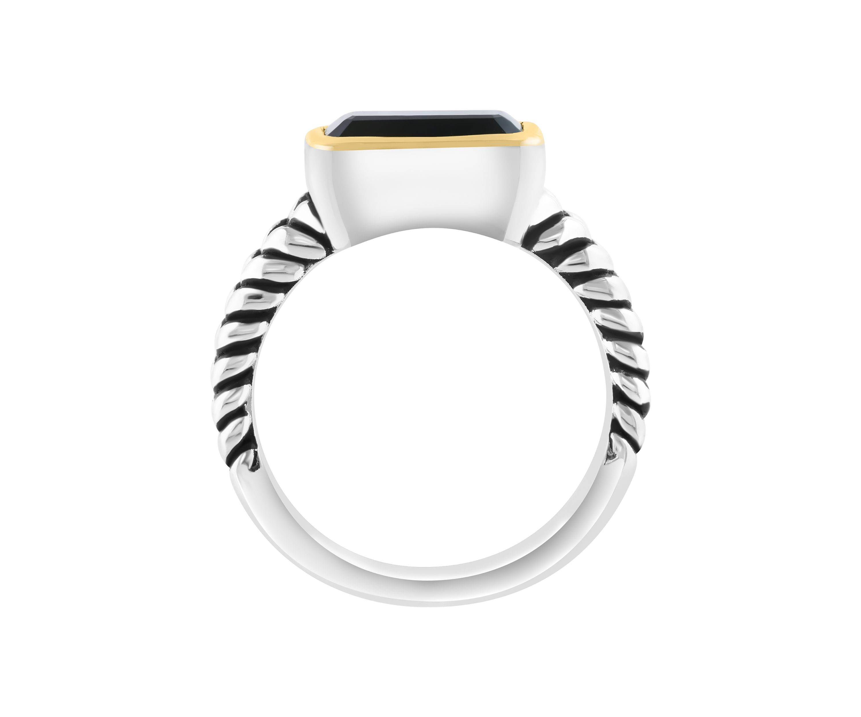 1.9 ct. t.w. Onyx Ring in Sterling Silver