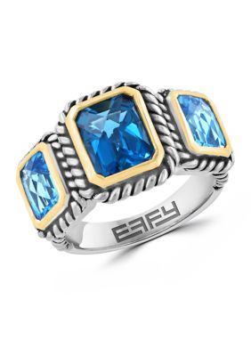 Effy 4.37 ct. t.w. Blue Topaz, London Blue Topaz Ring in Sterling Silver
