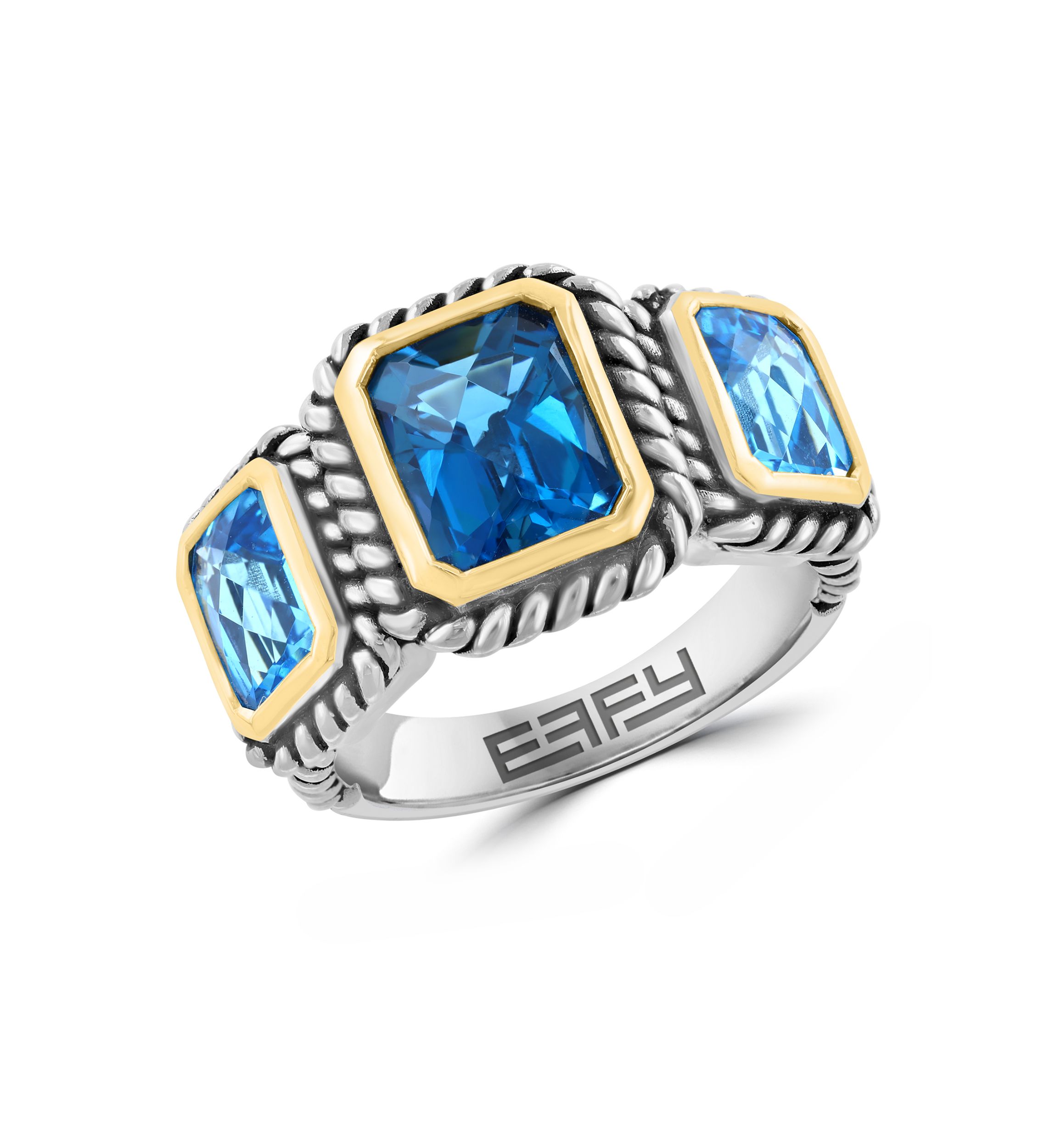 4.37 ct. t.w. Blue Topaz, London Blue Topaz Ring in Sterling Silver