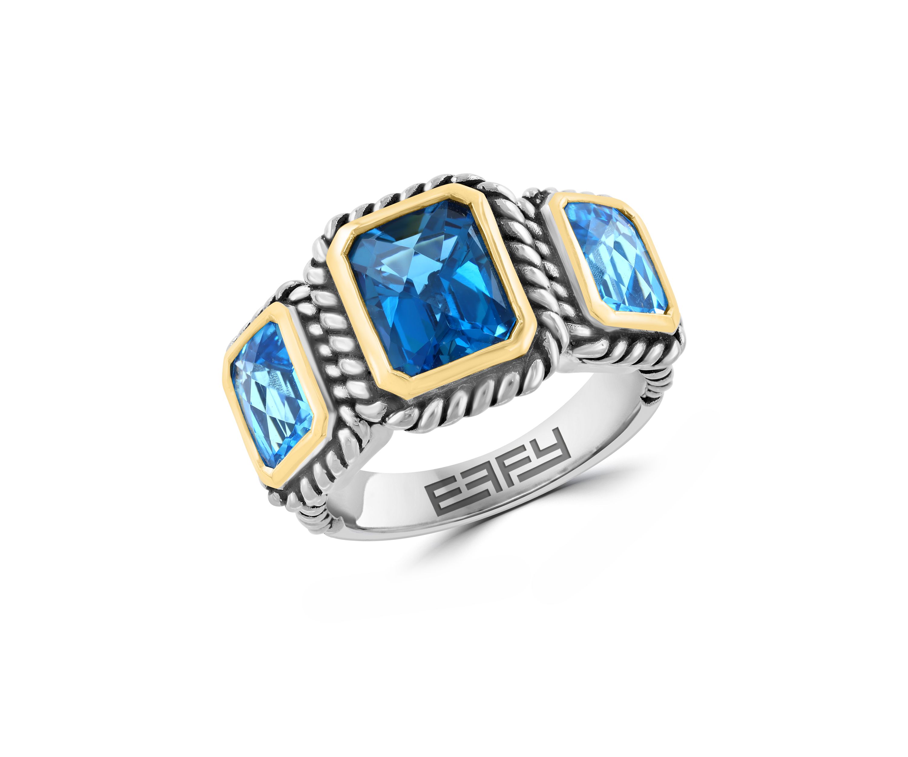4.37 ct. t.w. Blue Topaz, London Blue Topaz Ring in Sterling Silver