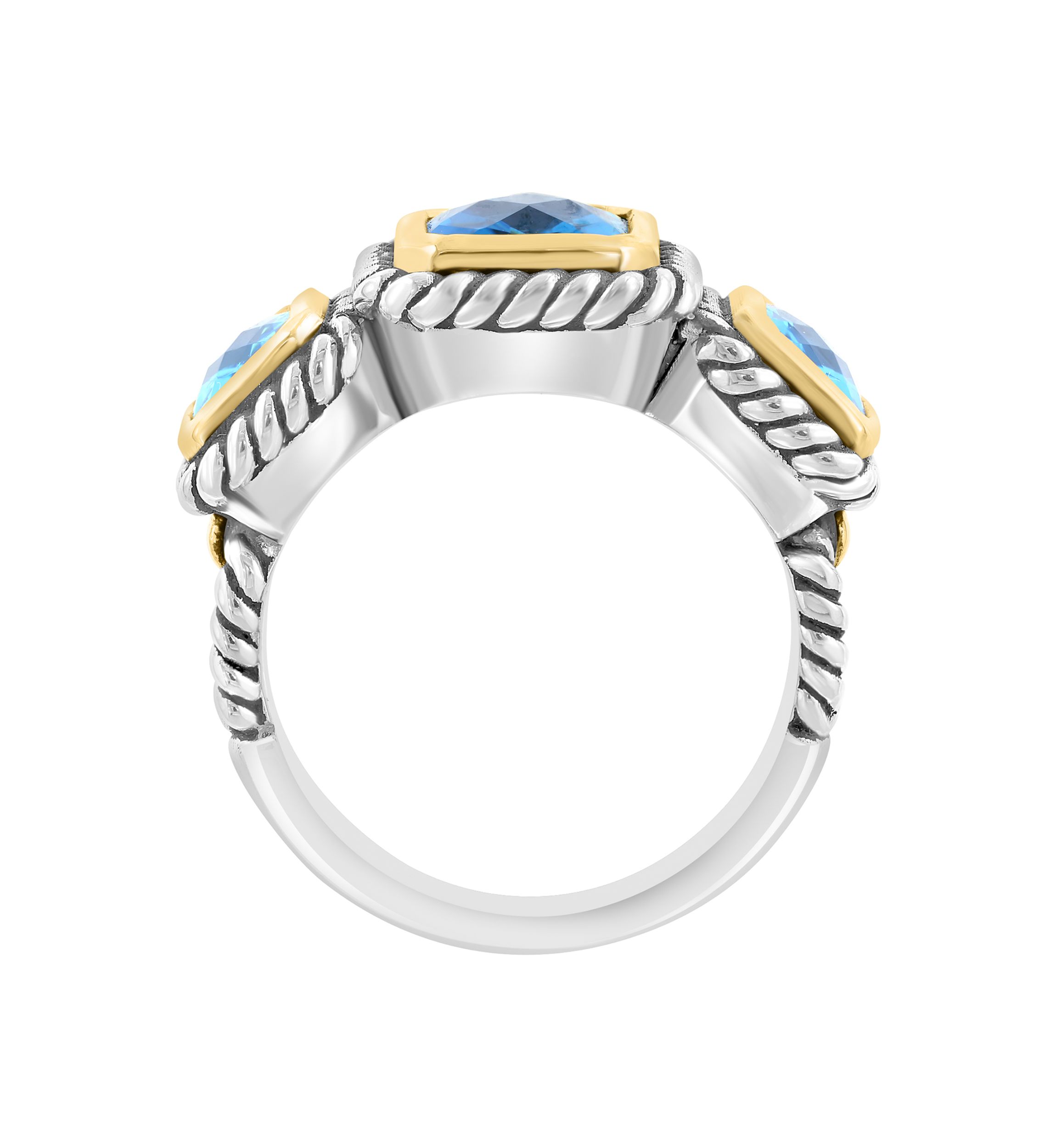 4.37 ct. t.w. Blue Topaz, London Blue Topaz Ring in Sterling Silver
