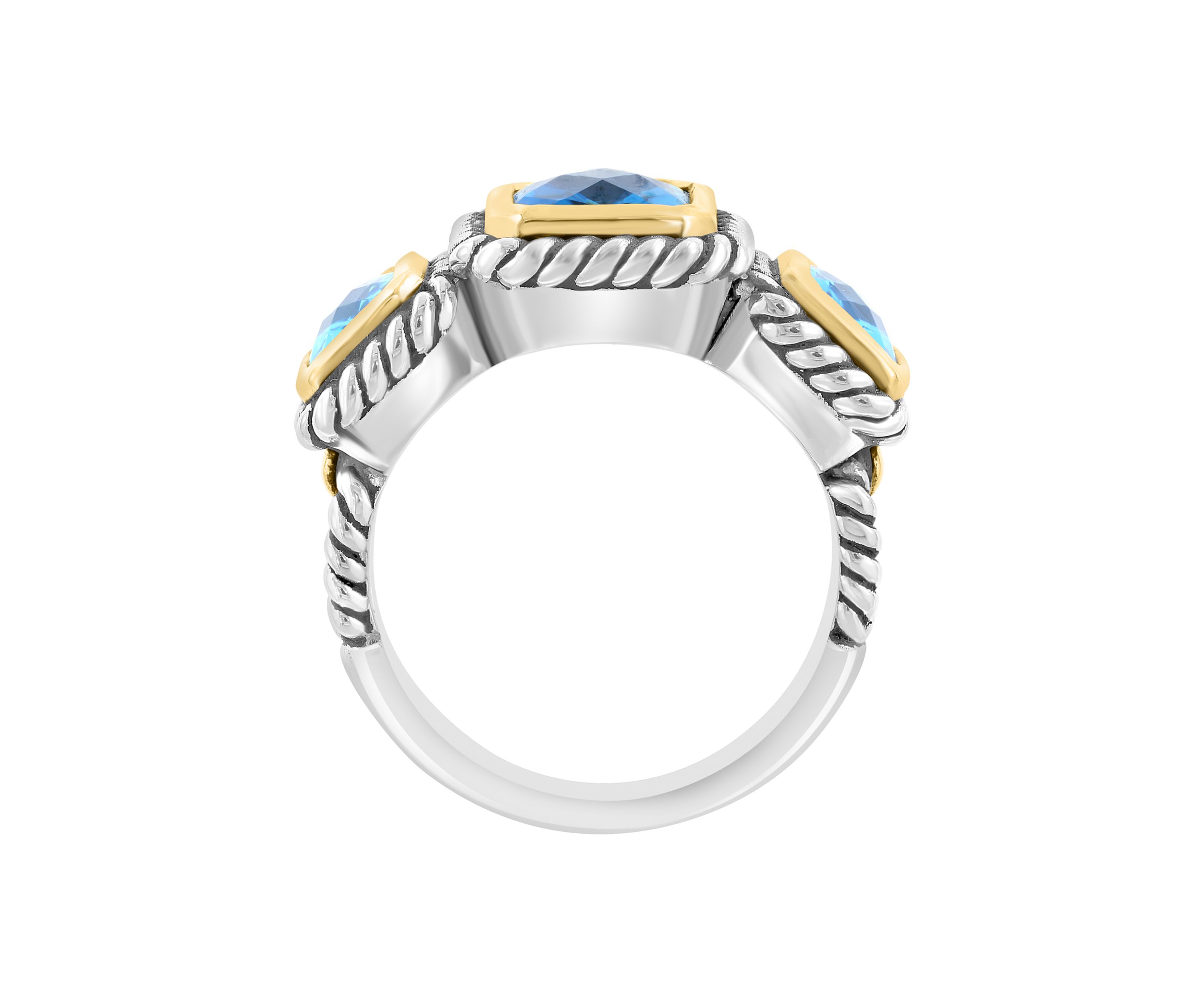 4.37 ct. t.w. Blue Topaz, London Blue Topaz Ring in Sterling Silver