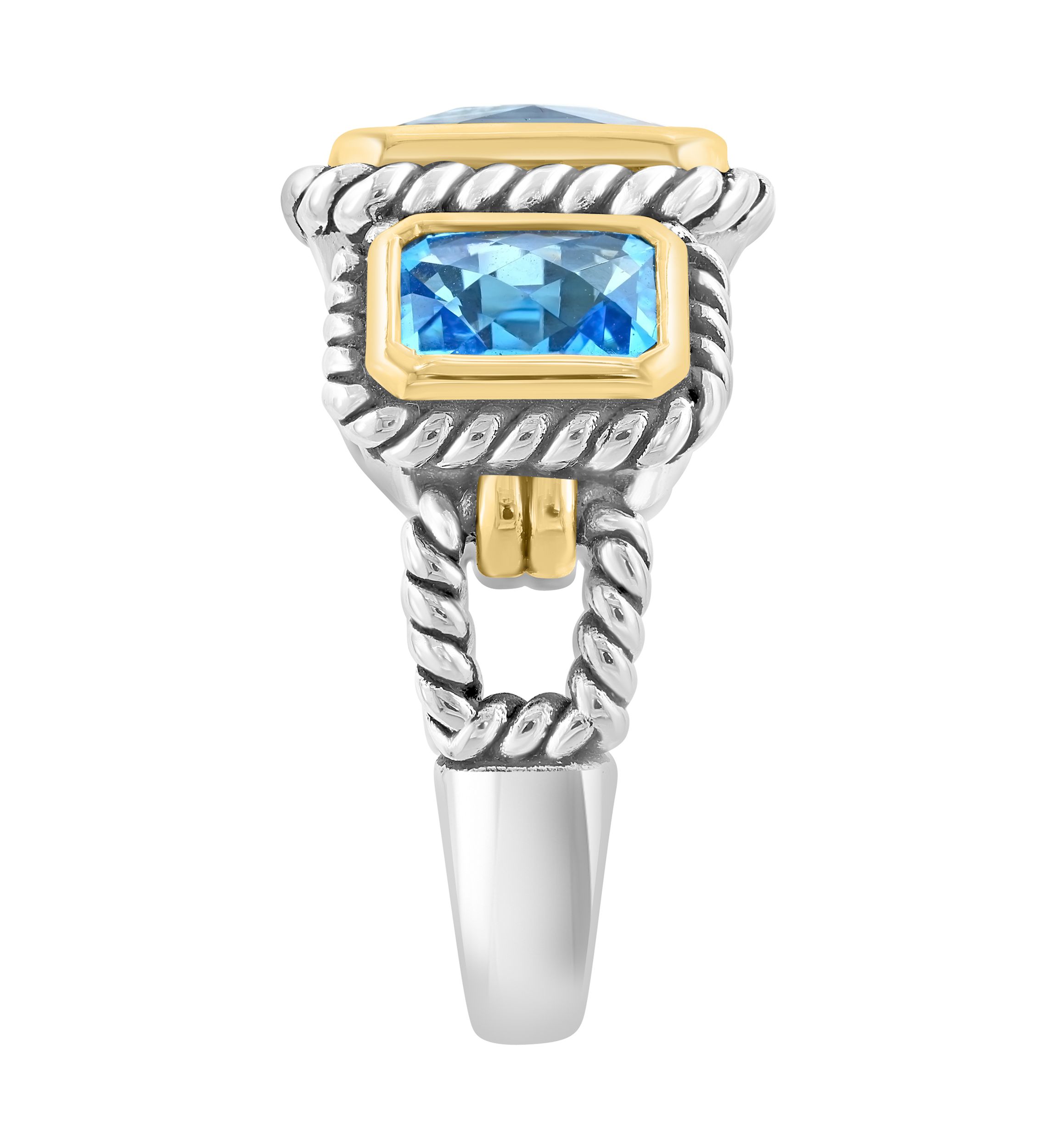 4.37 ct. t.w. Blue Topaz, London Blue Topaz Ring in Sterling Silver