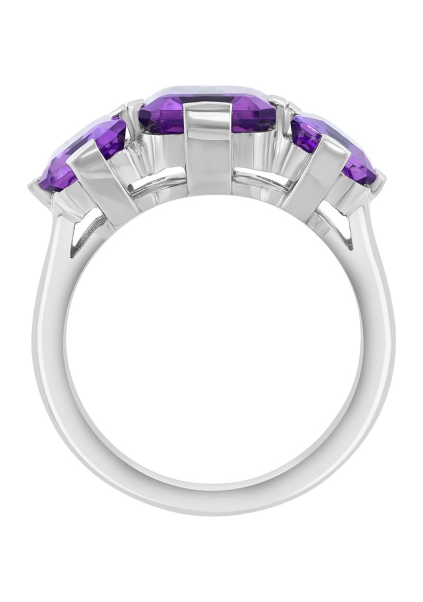 5.7 ct. t.w. Amethyst Ring in Sterling Silver