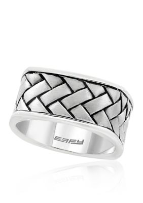 Effy Men's Sterling Silver Woven Ring