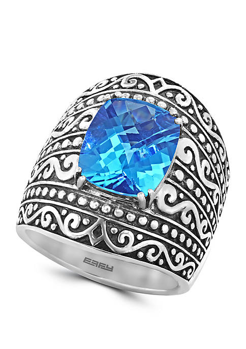 6.95 ct. t.w. Blue Topaz Ring in Sterling Silver