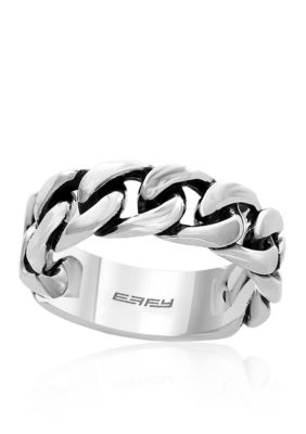 Effy Men's Link Ring In Sterling Silver