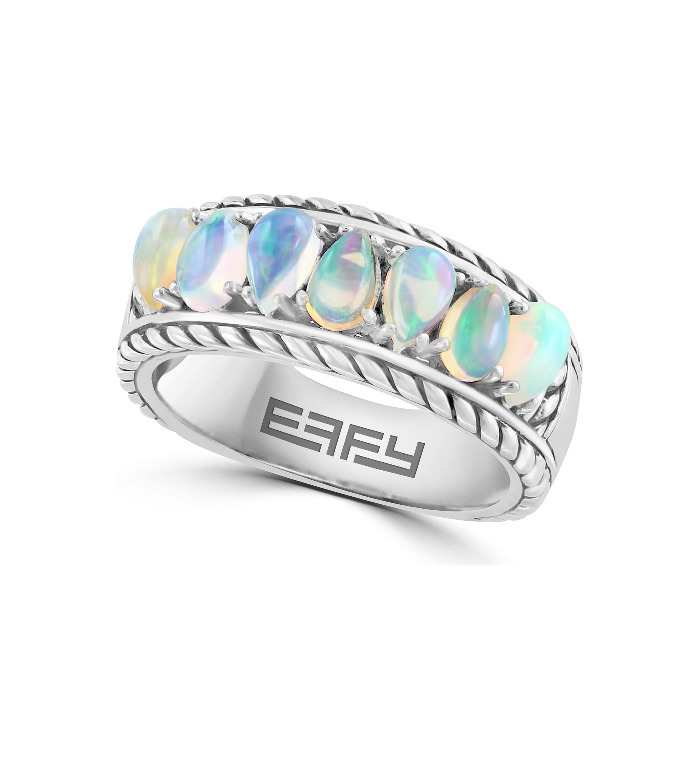 Ethiopian Opal Ring in Sterling Silver