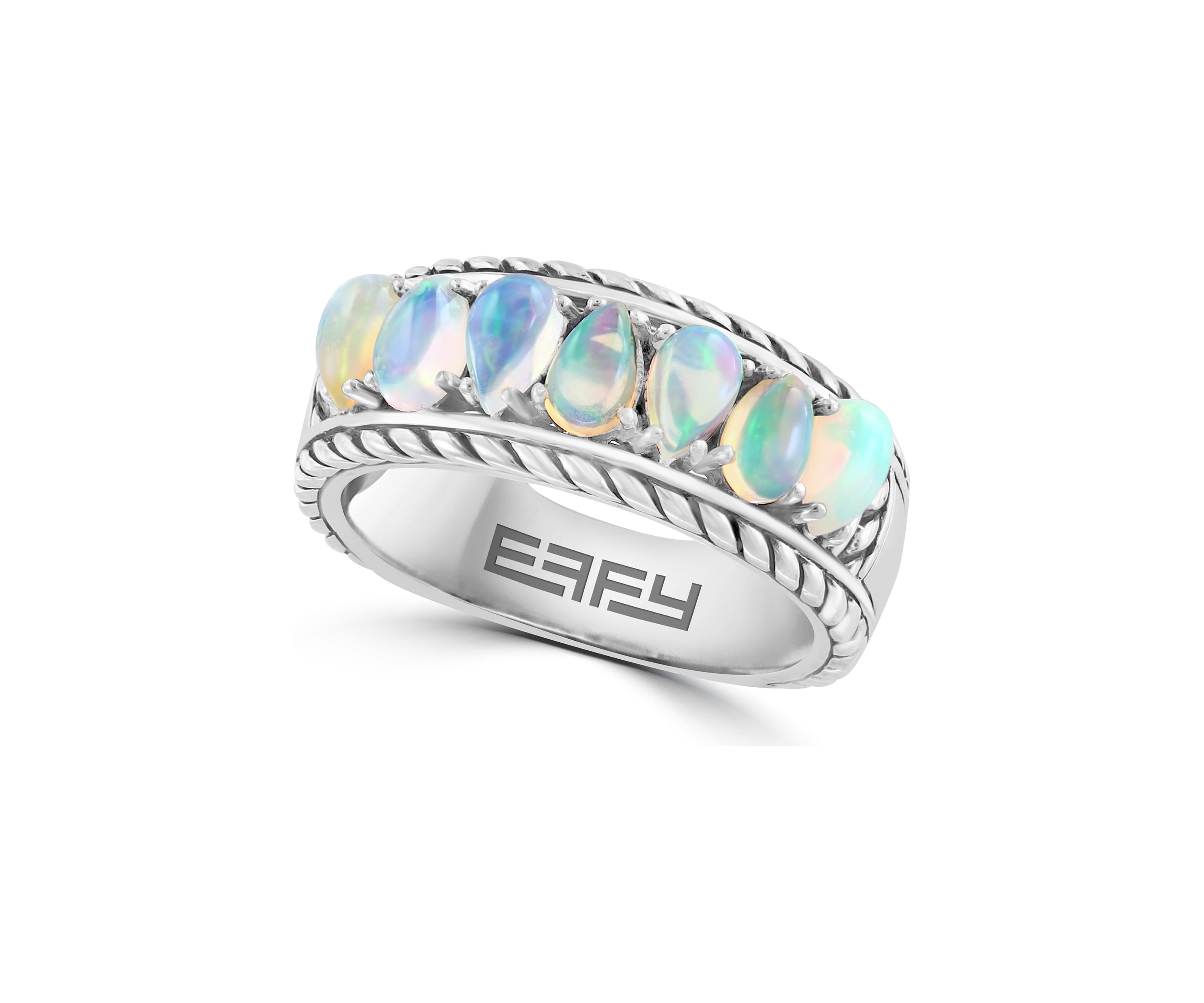 Ethiopian Opal Ring in Sterling Silver