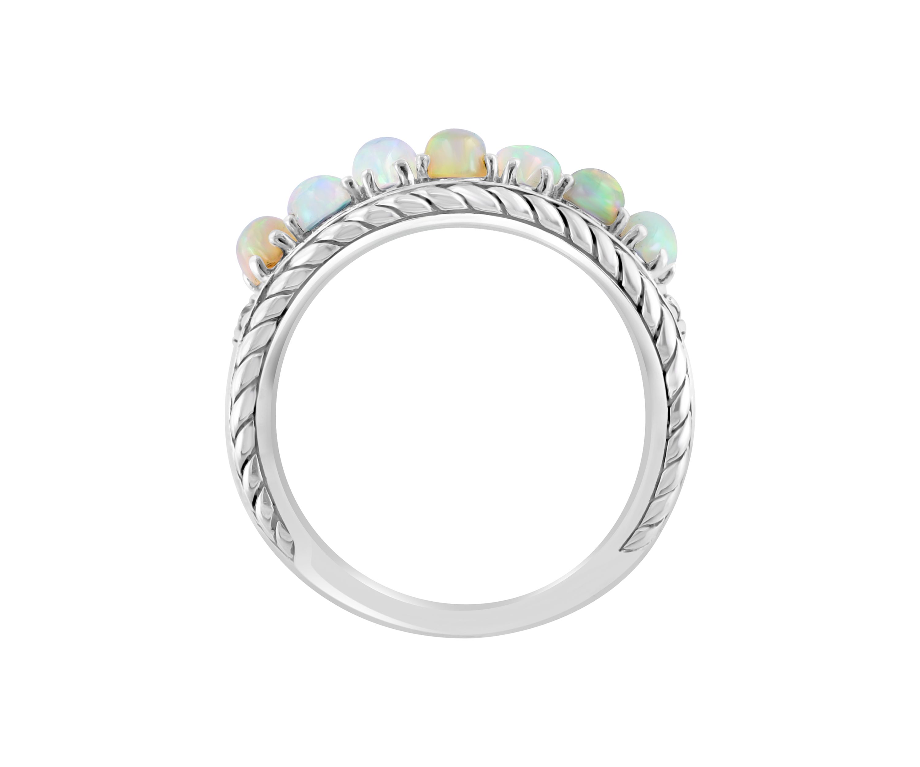 Ethiopian Opal Ring in Sterling Silver