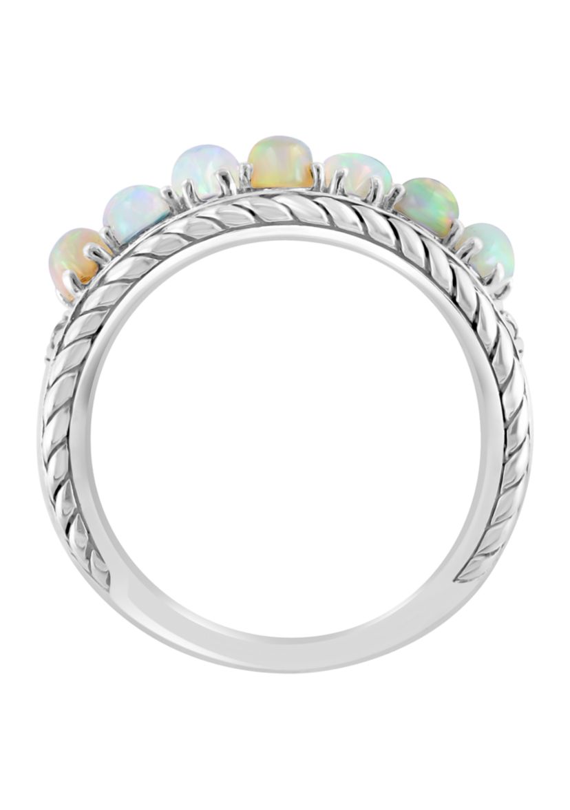 Ethiopian Opal Ring in Sterling Silver