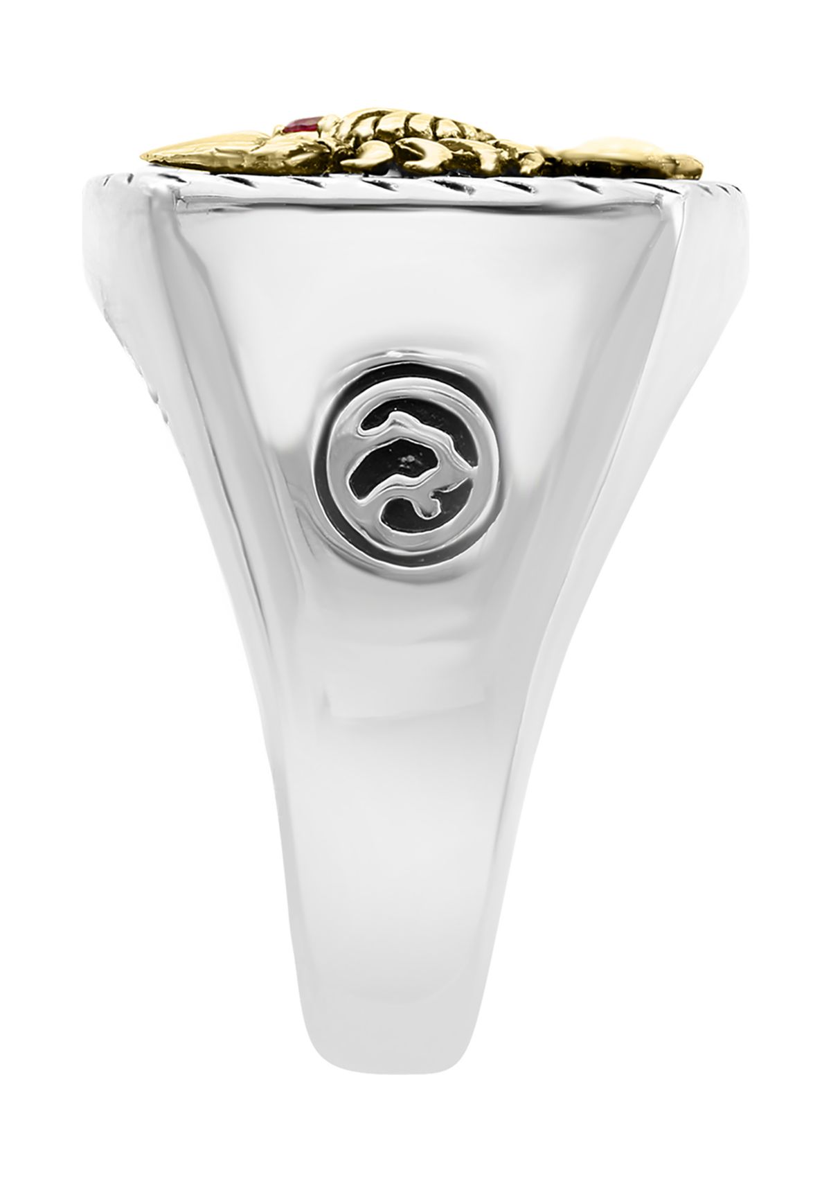 5 ct. t.w. Ruby and Onyx Ring in Sterling Silver