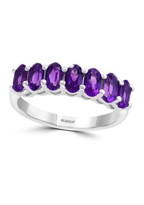 Effy 1.65 Ct. T.w. Purple Amethyst Ring In Sterling Silver, 7 -  0617892663345