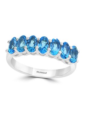 Effy 1.95 Ct. T.w. Ocean Blue Topaz Ring In Sterling Silver, 7 -  0617892663307