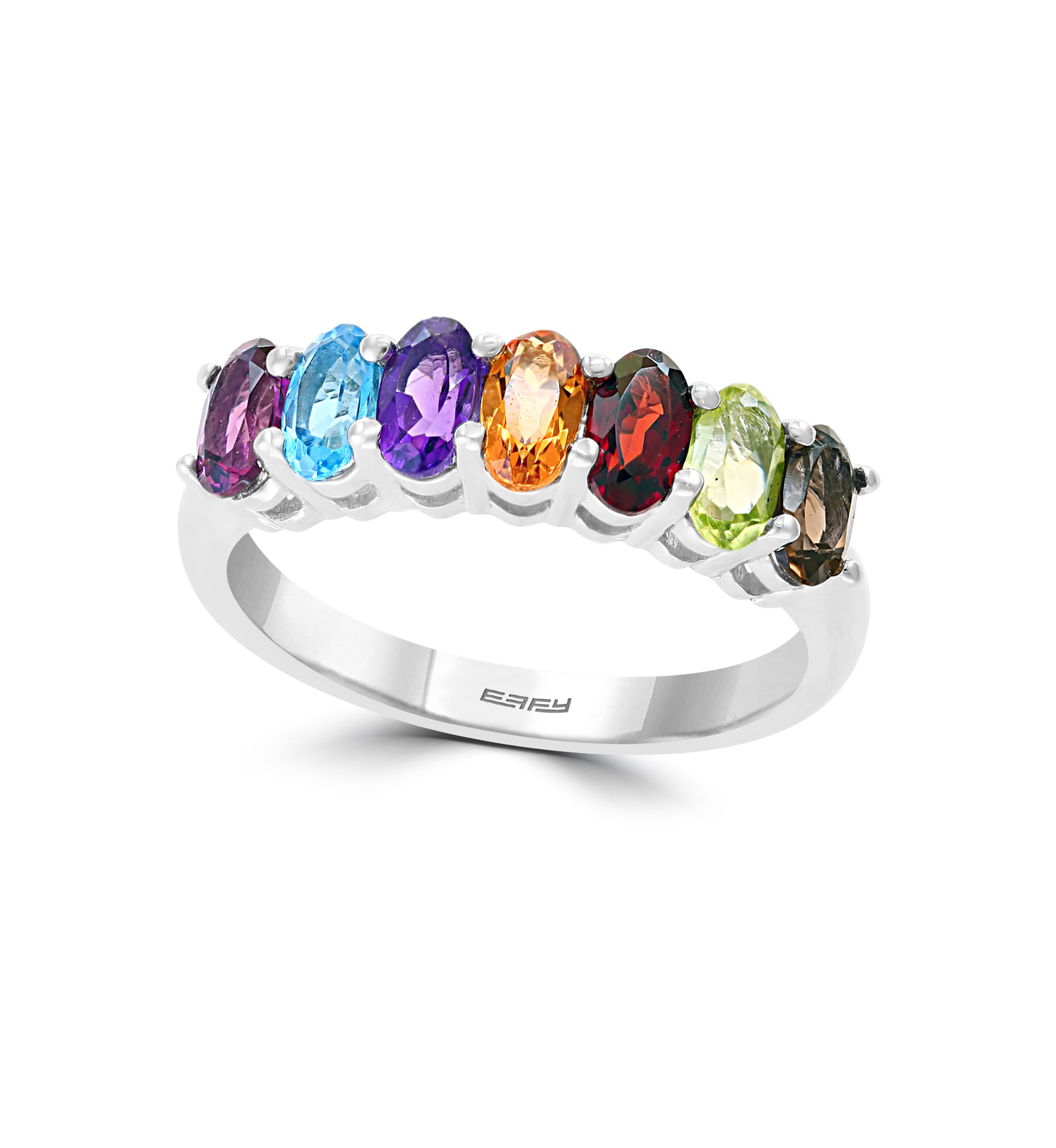  1.66 ct. t.w. Multicolored Gemstone Ring in Sterling Silver