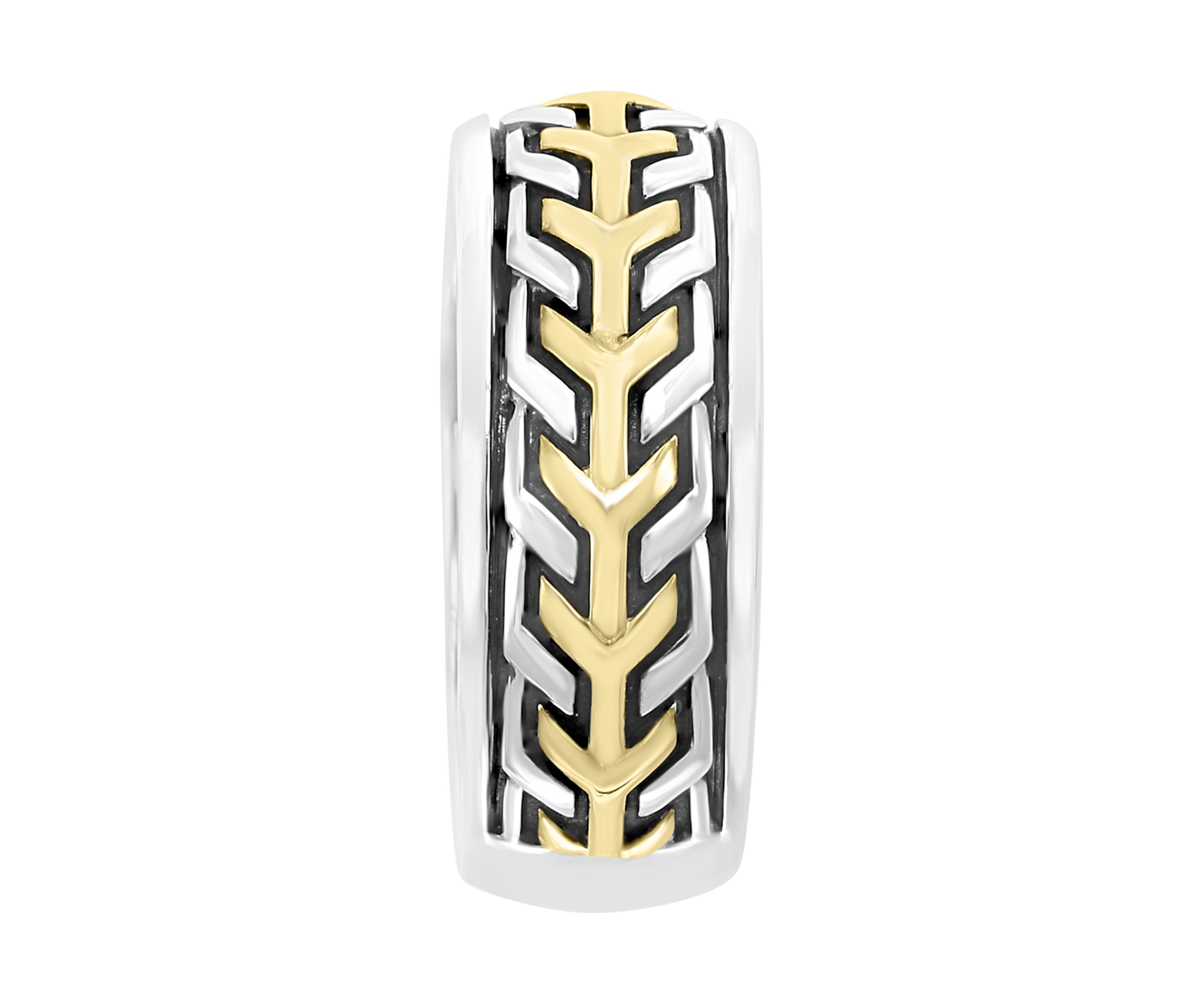Mens Gold-Plated Sterling Silver Ring 