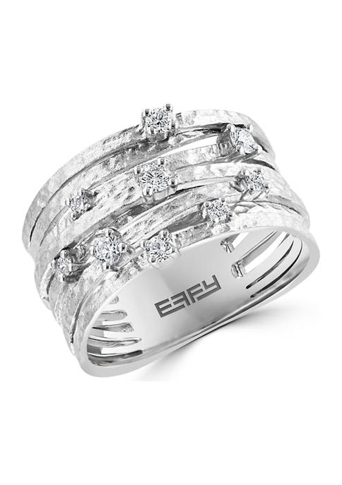 Effy® 1/3 ct. t.w. Diamond Ring in Sterling