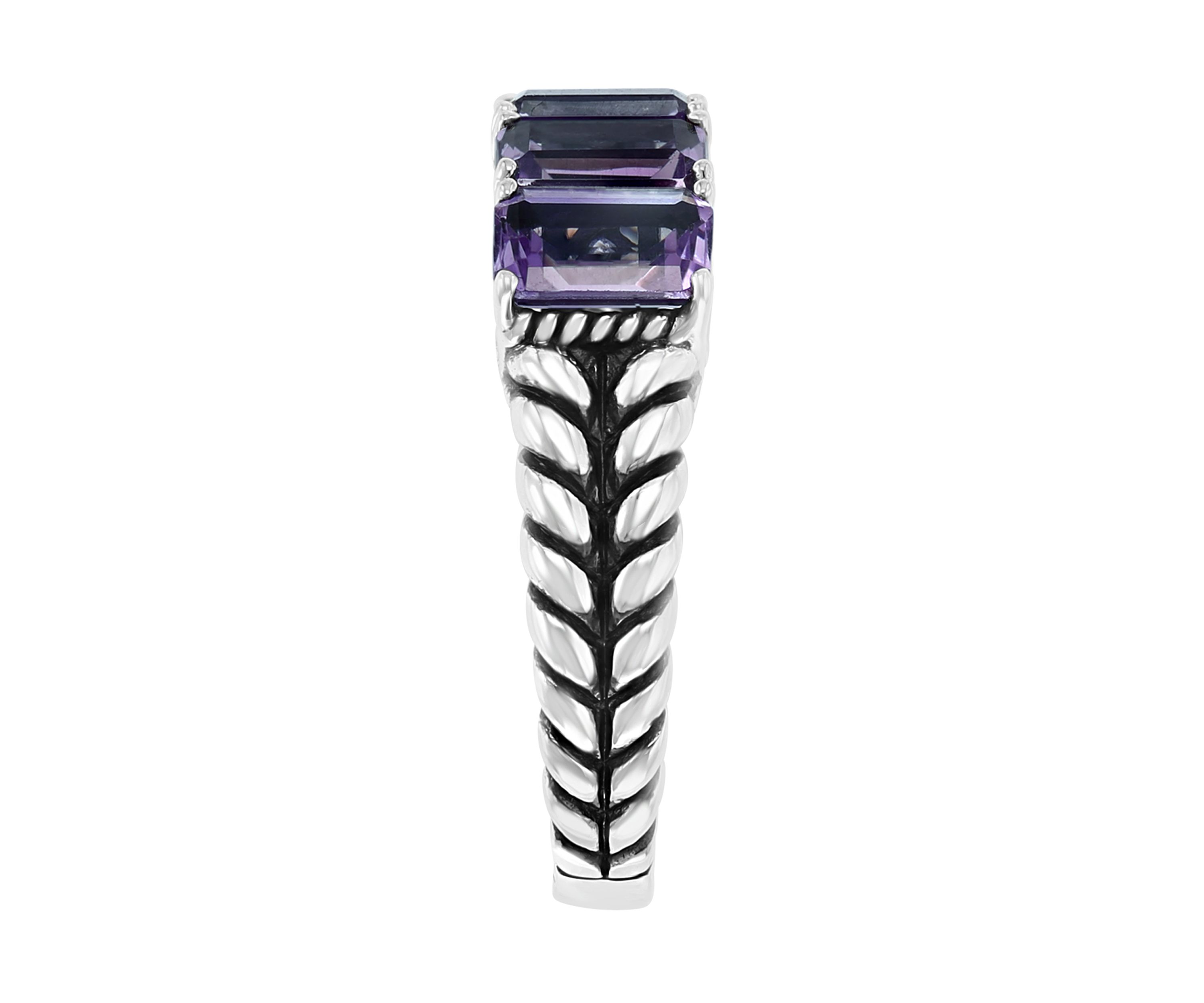 Sterling Silver Amethyst Ring 