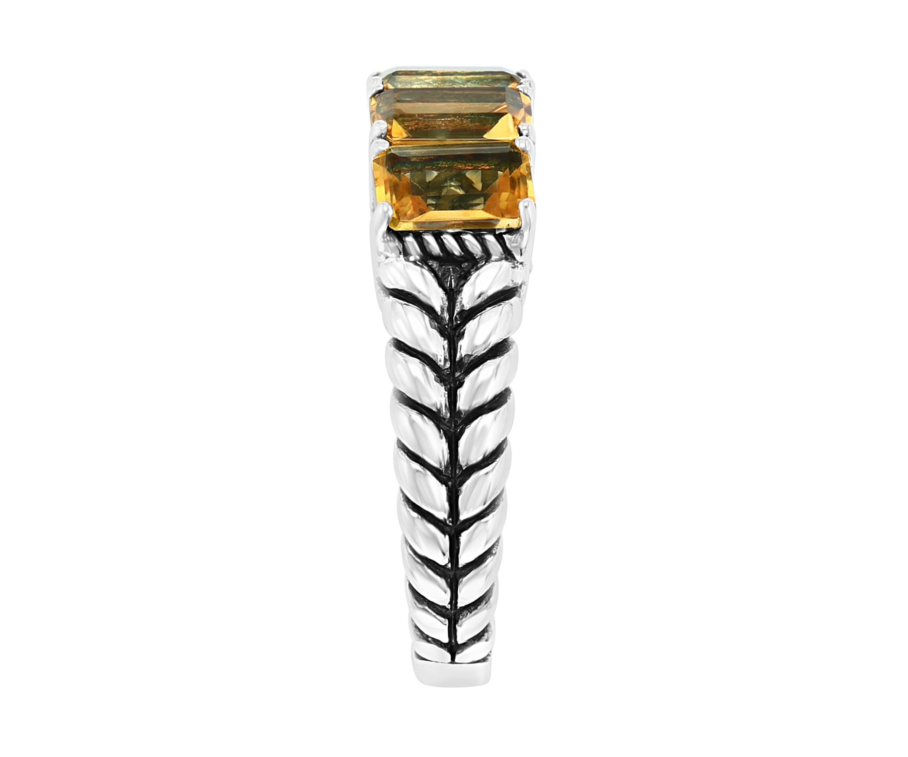 Sterling Silver Citrine Ring 