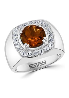Effy Men's 4.24 Ct. T.w. Mixed Semi Precious Gemstone Ring In Sterling Silver