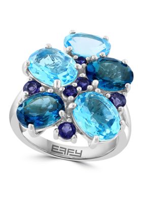 Effy Iolite, Blue Topaz, London Blue Topaz Ring In 925 Sterling Silver