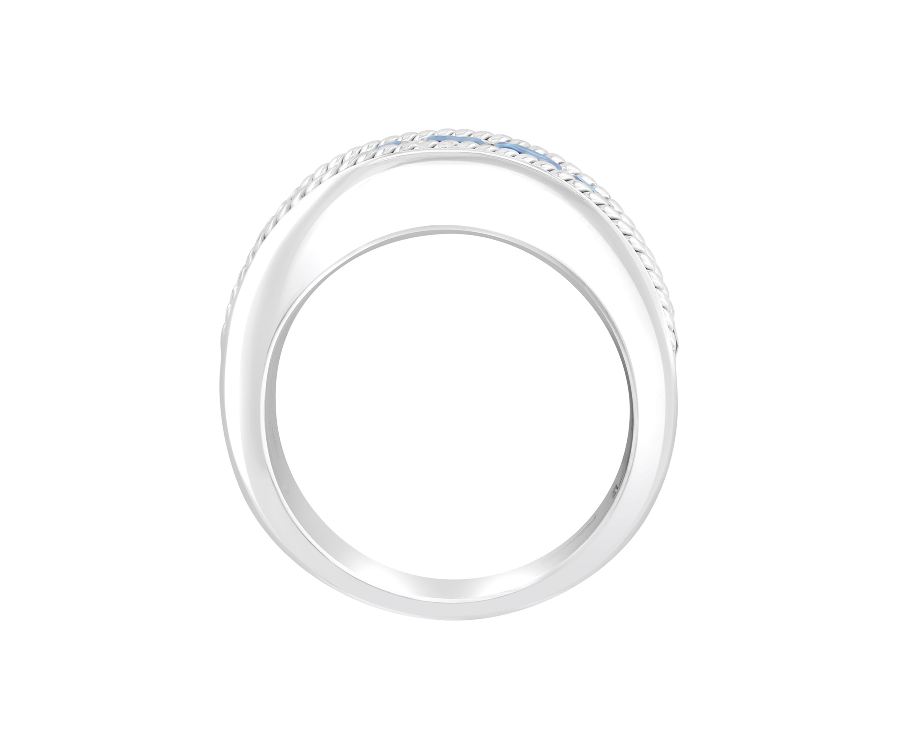Mens 925 Sterling Silver London Blue Topaz Ring 