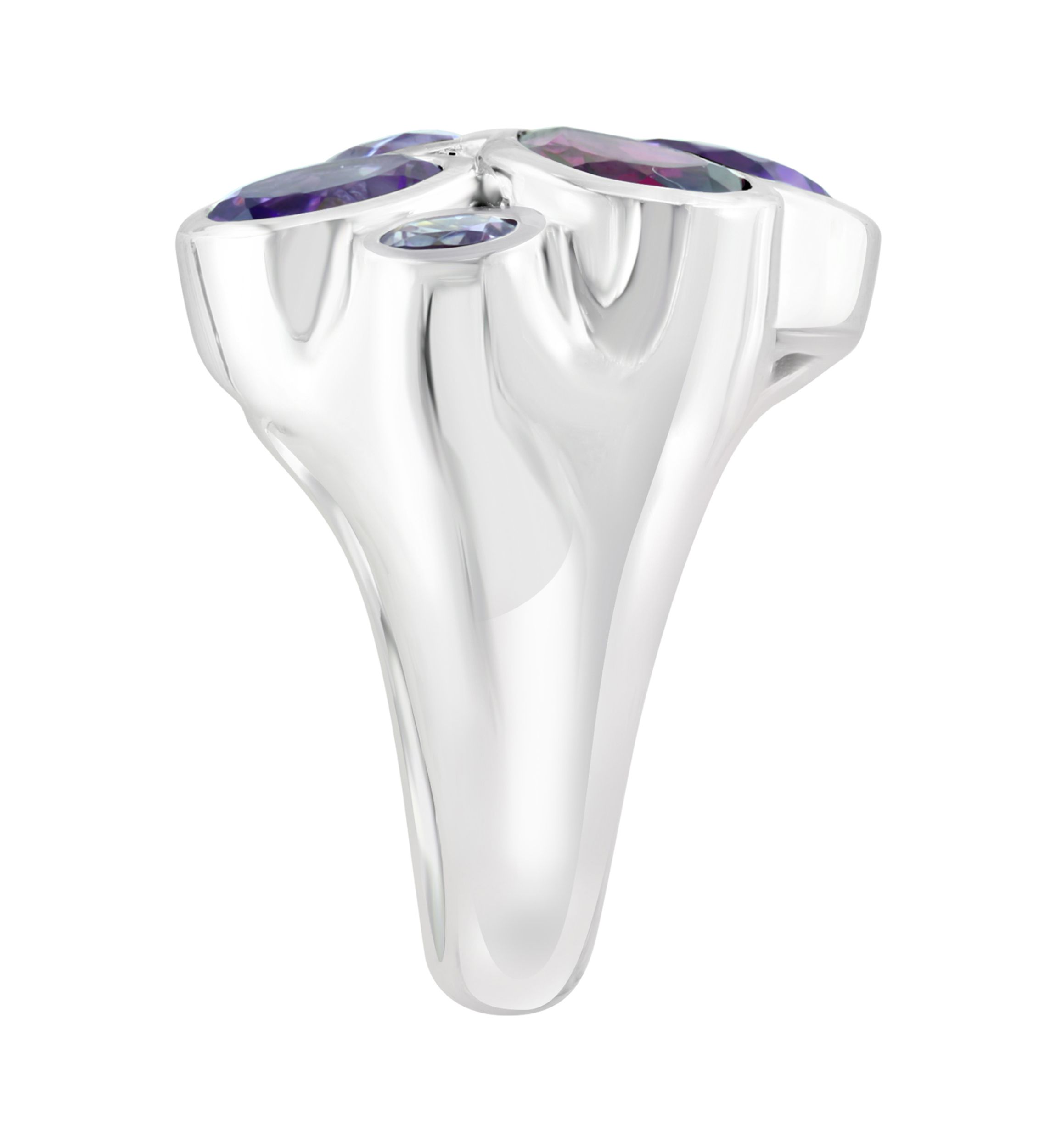 9.2 ct. t.w. Multi Gemstone Ring in Sterling Silver