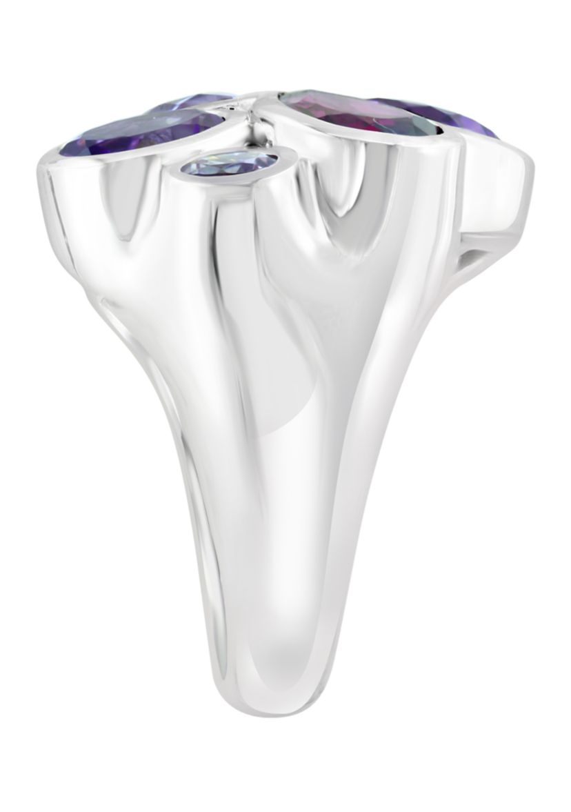 9.2 ct. t.w. Multi Gemstone Ring in Sterling Silver