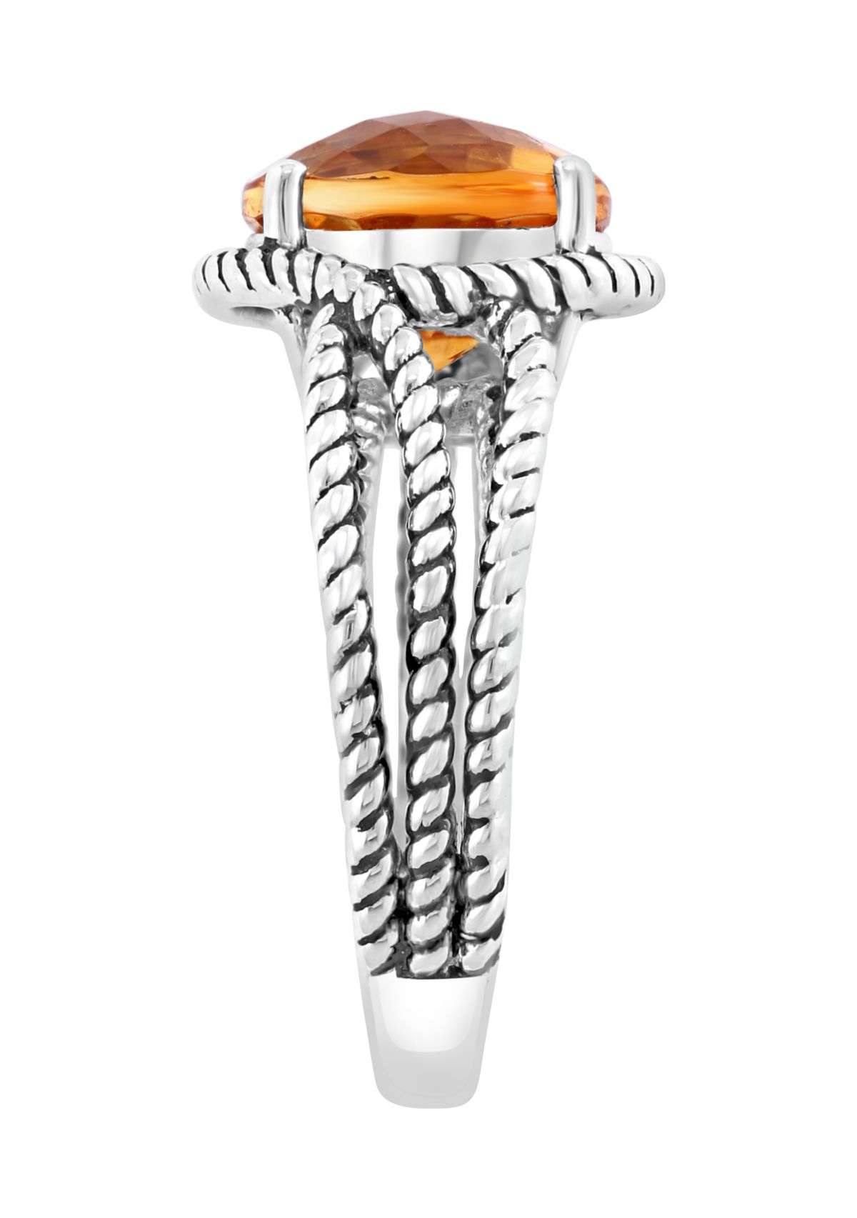 Citrine Ring in Sterling Silver