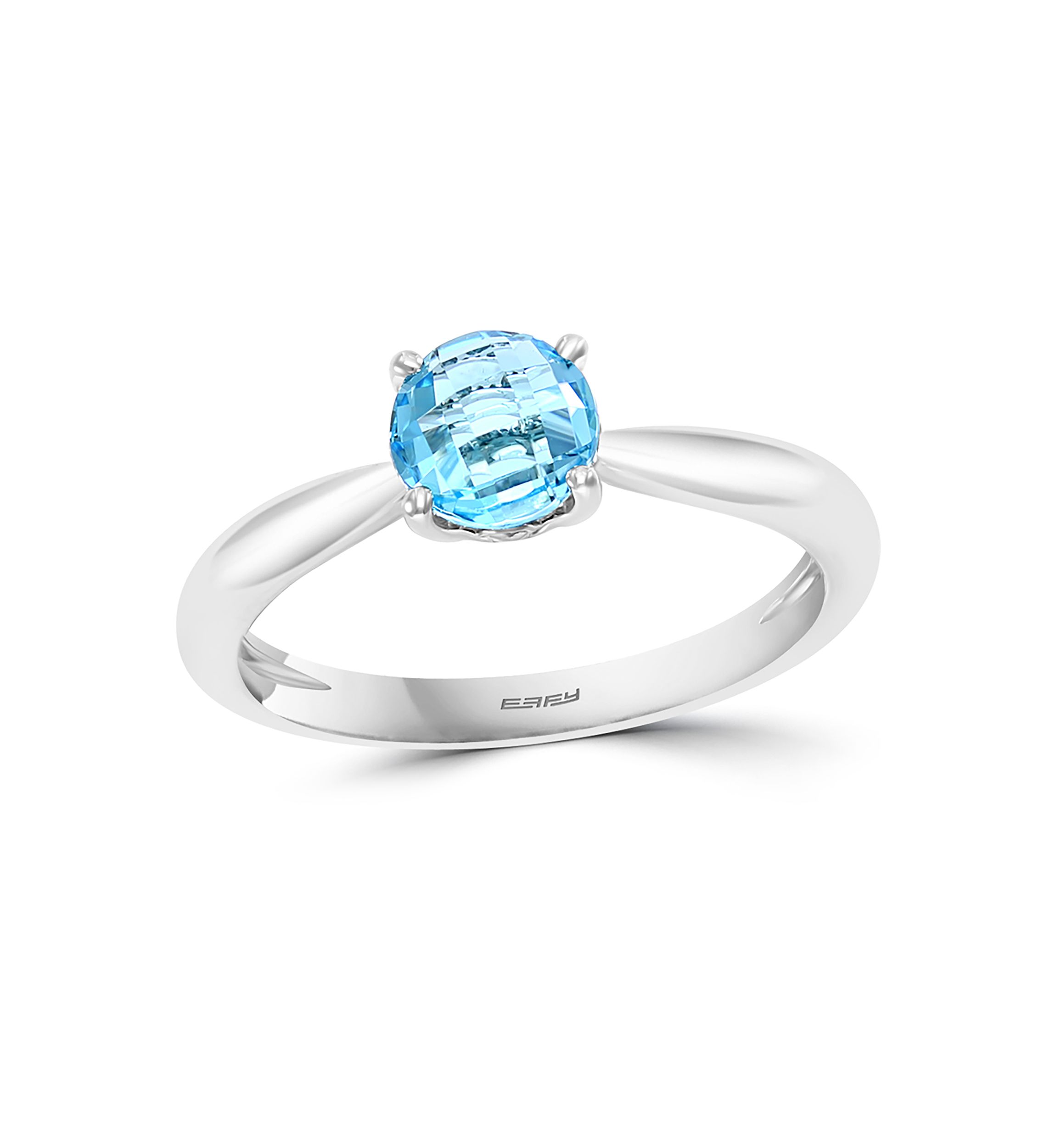  1 ct. t.w. Blue Topaz  Ring in 14k White Gold 