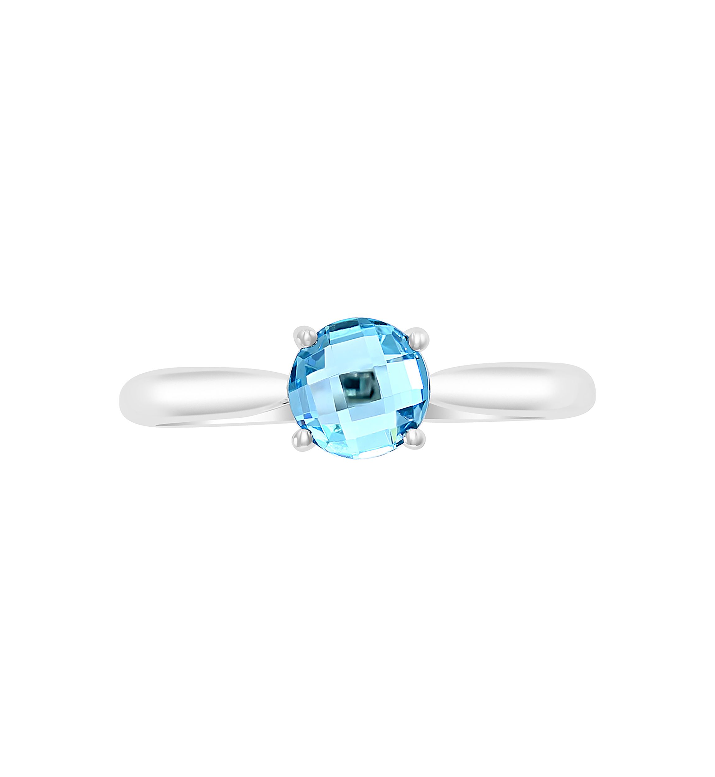  1 ct. t.w. Blue Topaz  Ring in 14k White Gold 