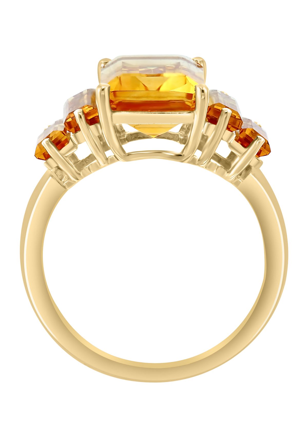 Citrine Ring in 14K Yellow Gold
